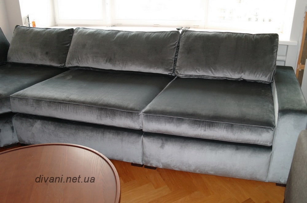 серый диван в скандинавском стиле под заказ