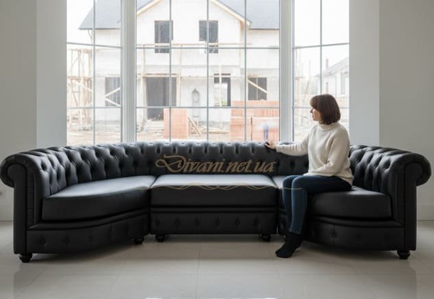 Оббивка дивана Честерфілд