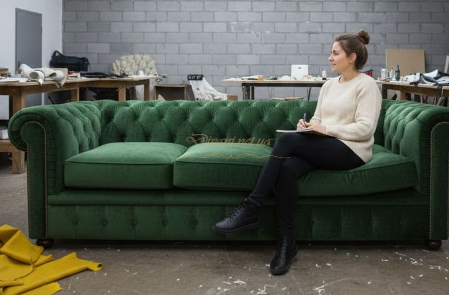 Диван у стилі "капітоне"