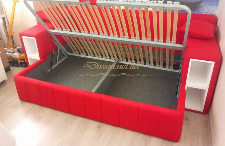 угловая красная кровать на заказ в одесской области