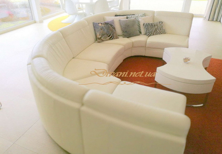 круглый дизайнерский диван