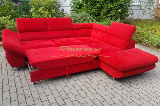 красный диван со спальным местом на заказ