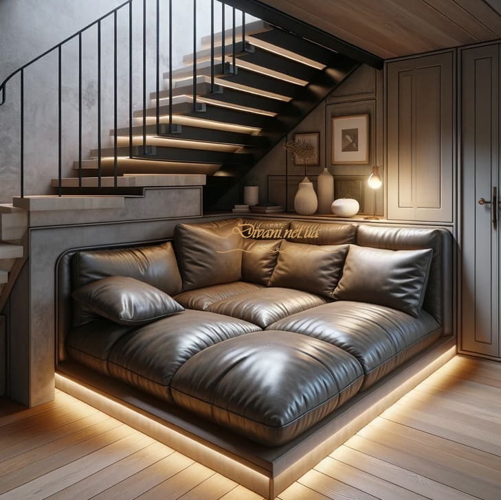 деревянная мебель под лестницу на заказ