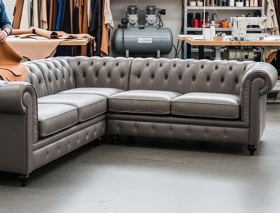 кутовий диван з каретною стяжкою в Одесі