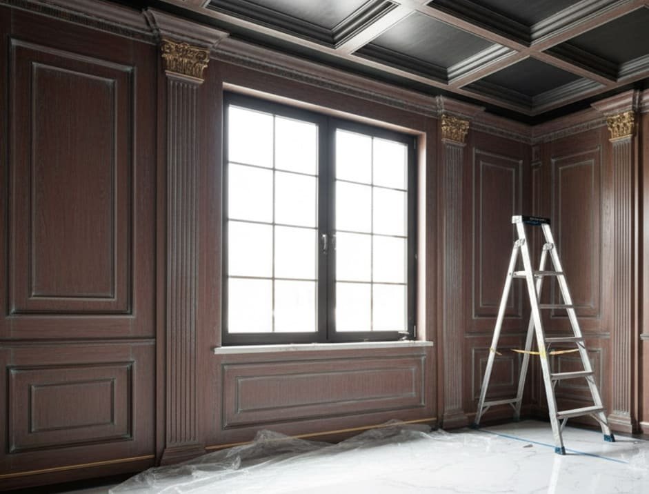 классические декоративные панели из дерева