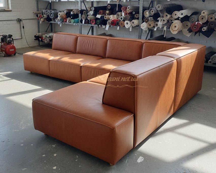 угловой кожанный диван в Черкасах