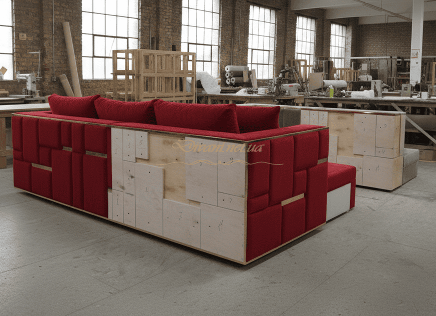 необычный диван на заказ Лесники