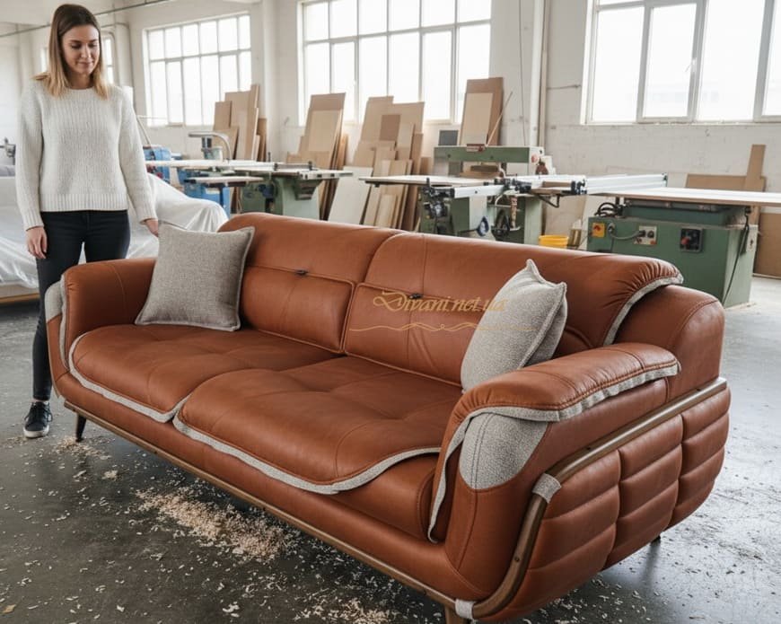 диваны из кожи под заказ