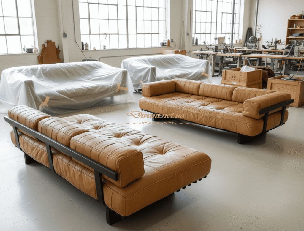 мягкая мебель из кожи на заказ в Переяславе