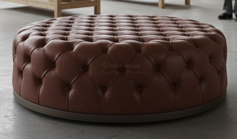 Виготовлення круглих пуфів на замовлення