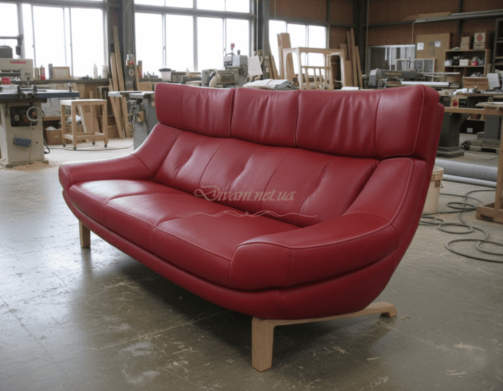 прямые диваны на заказ Вишневое