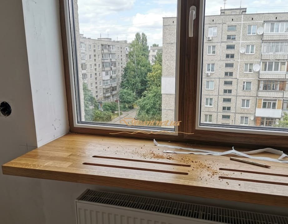 заказать деревянный подоконник по размерам