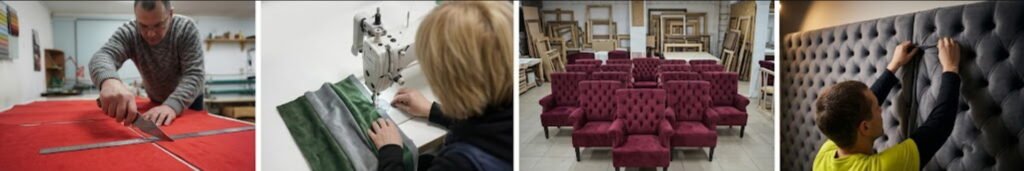 Етапи виготовлення пуфиків під замовлення Технологічний процес виготовлення пуфів