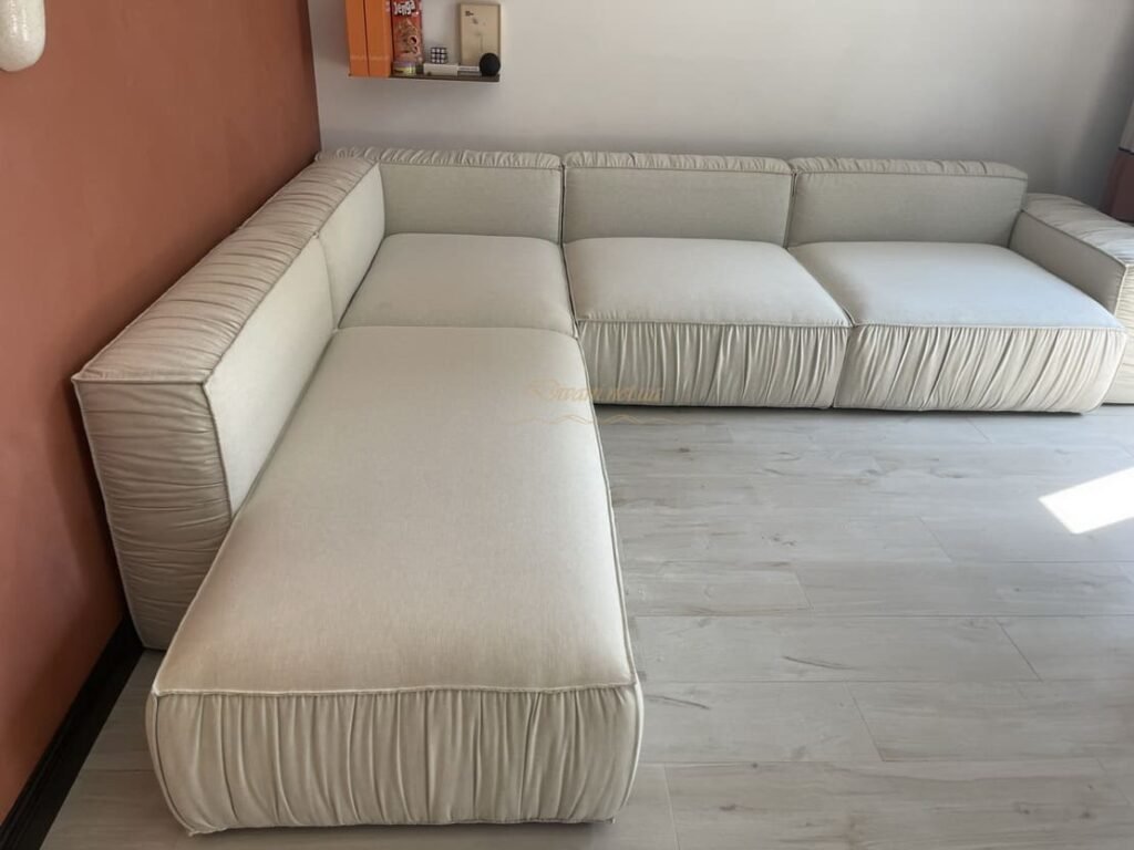 перетяжка кутового дивана