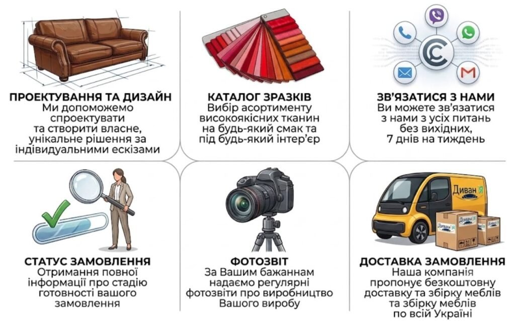  Дизайн помещения с диваном в виде буквы «П» 